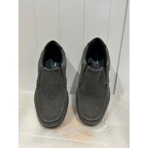 Skechers Mens Size 11 Slip On Shoes Relaxed Fit Memory Foam Gray